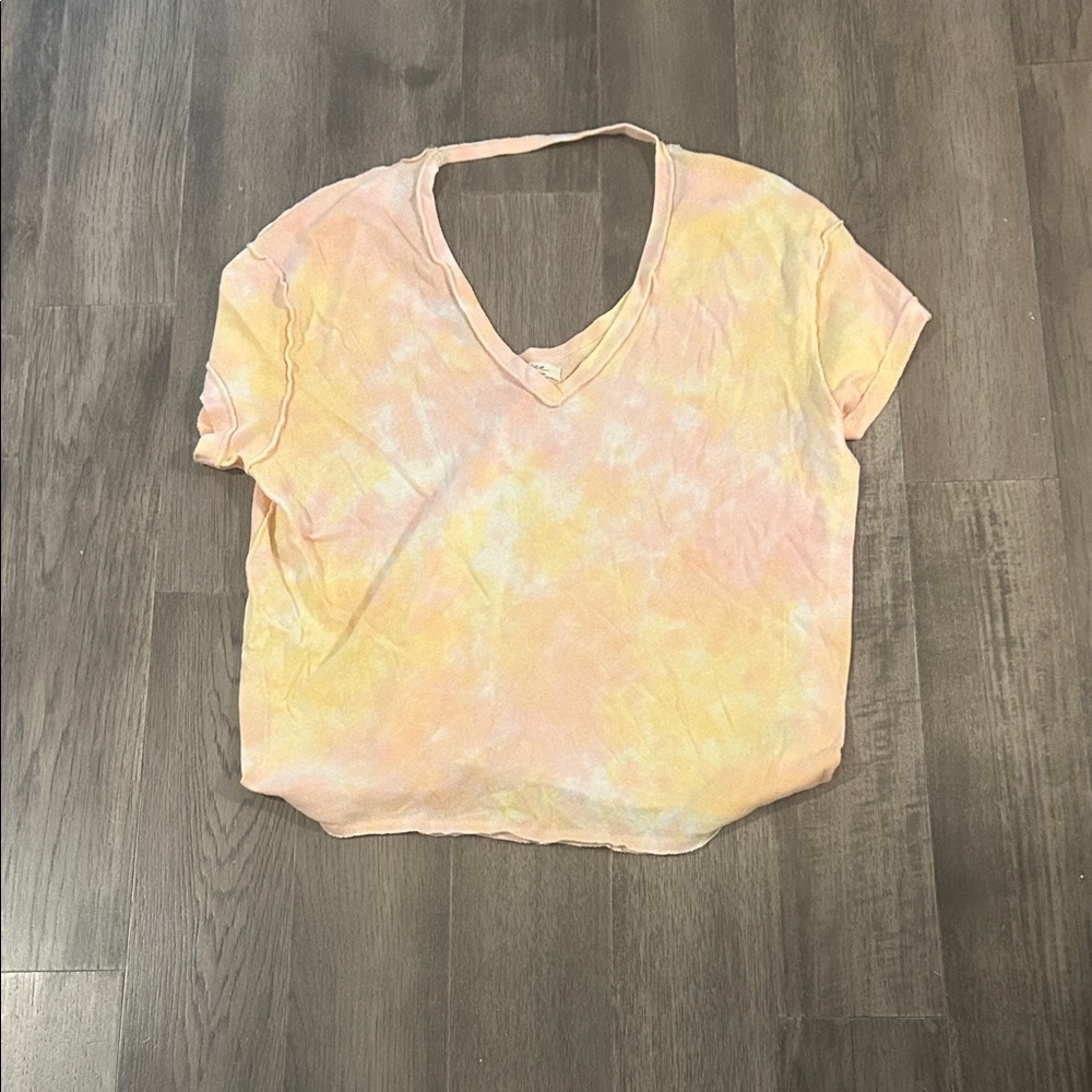 We The Free Soft Pastel V-Neck Tee